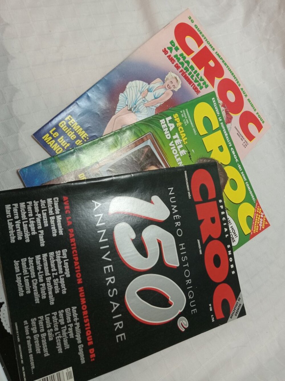 3 CROCS vintage magazines for reading, collages, or DIY projects